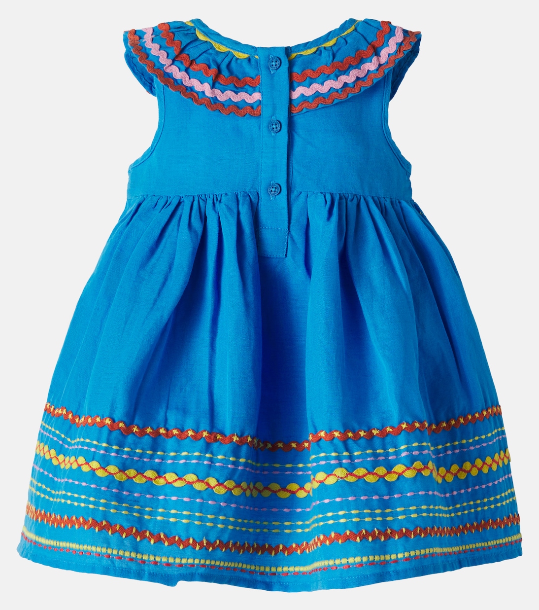 Baby embroidered linen and cotton dress | Stella McCartney Kids