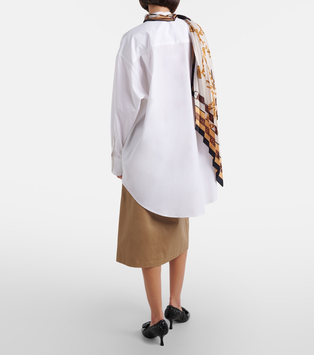 Vestido camisero Dasca de popelín de algodón | Acne Studios