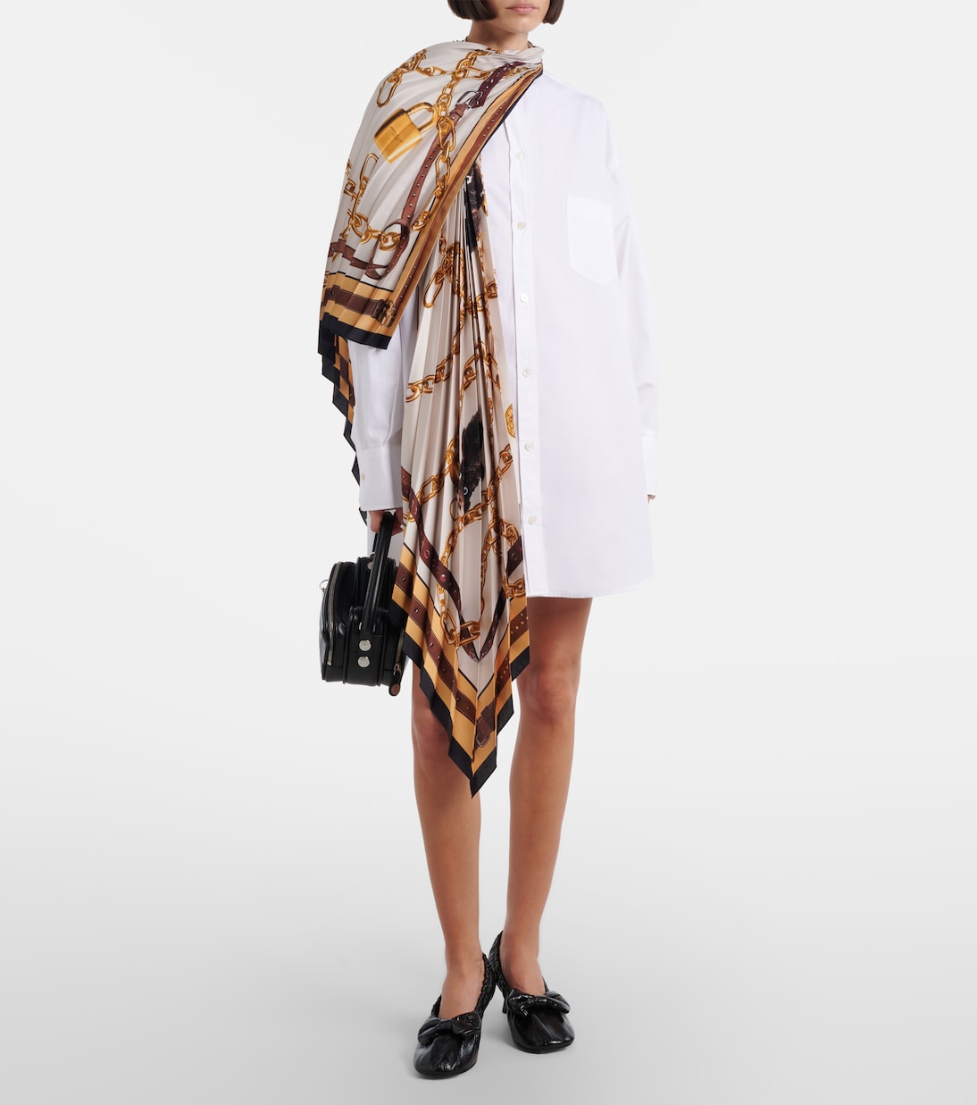 Vestido camisero Dasca de popelín de algodón | Acne Studios