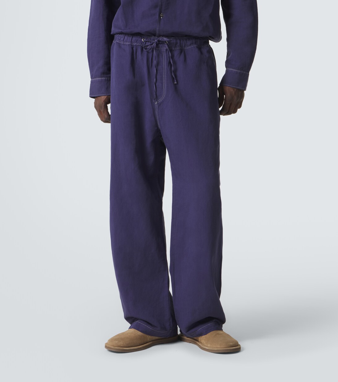 Sonny cotton and linen wide-leg pants | Studio Nicholson