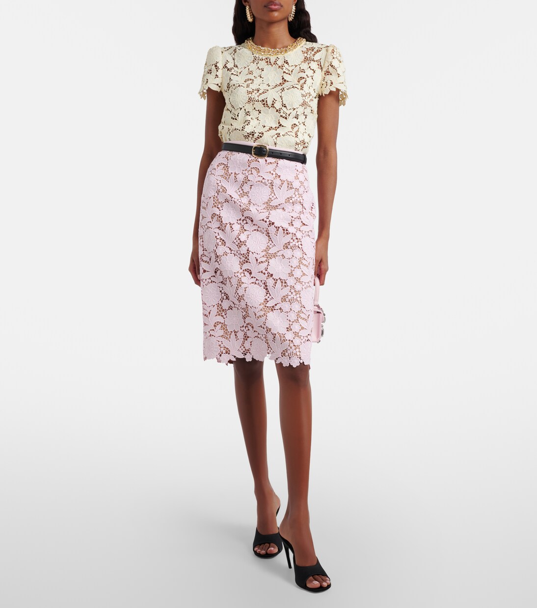 Lace pencil skirt | Self-Portrait