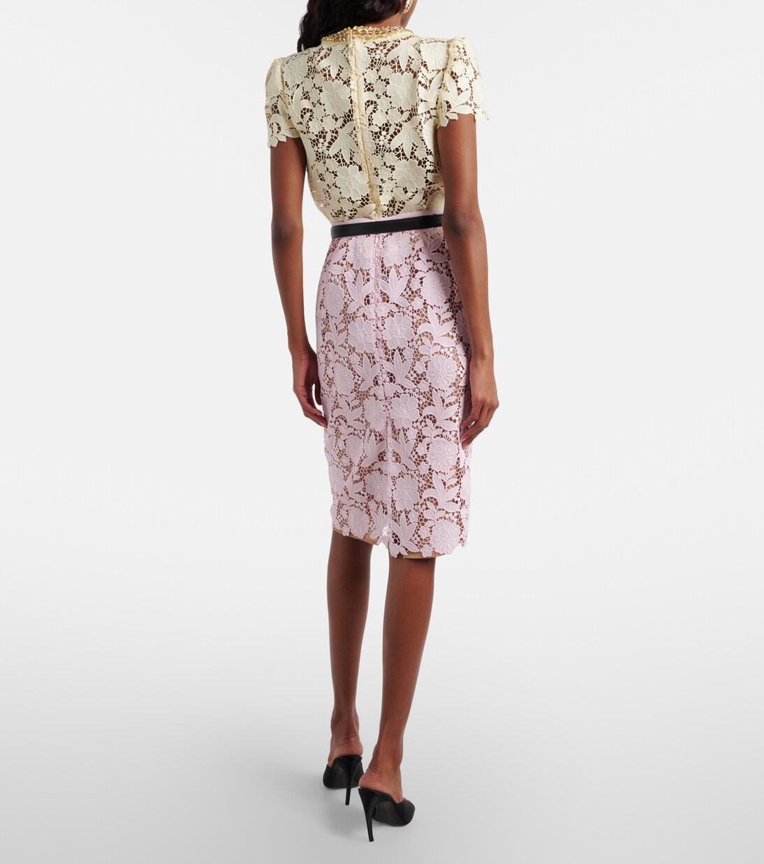 Lace pencil skirt | Self-Portrait