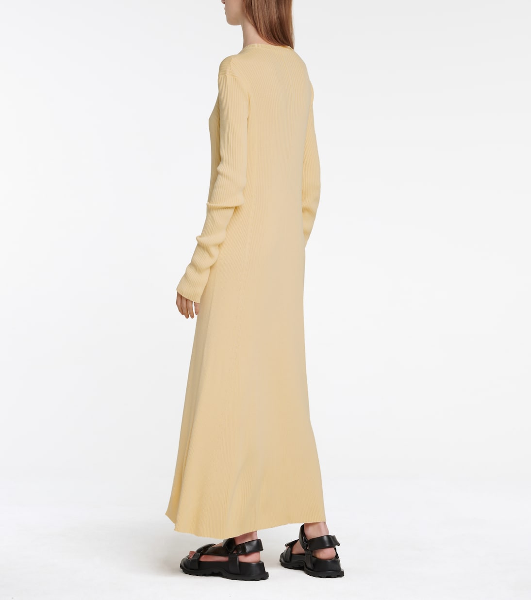 Robe longue en laine mélangée | Jil Sander