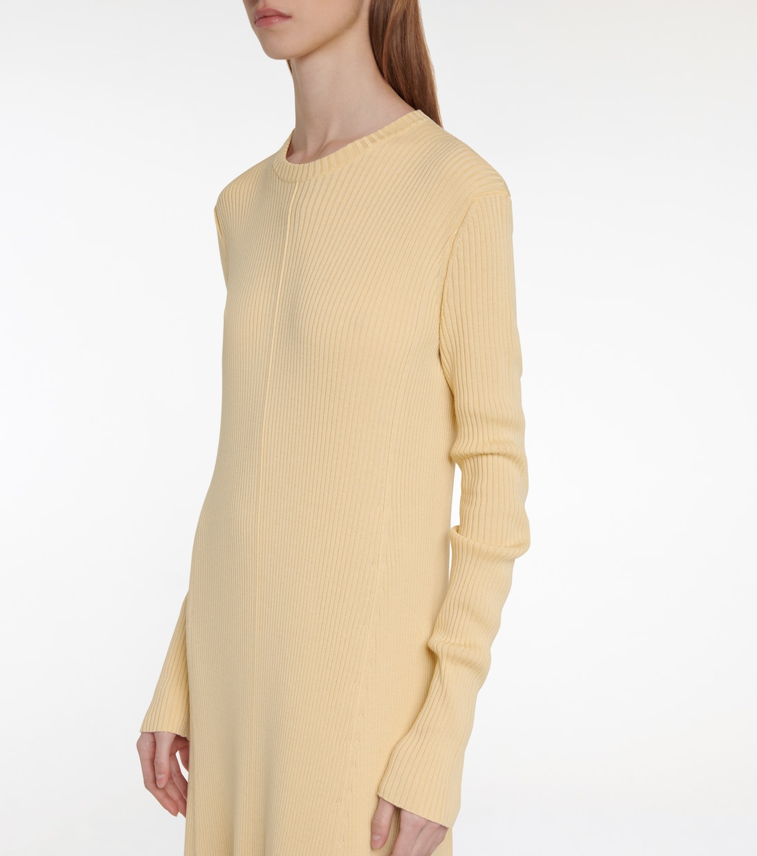 Robe longue en laine mélangée | Jil Sander