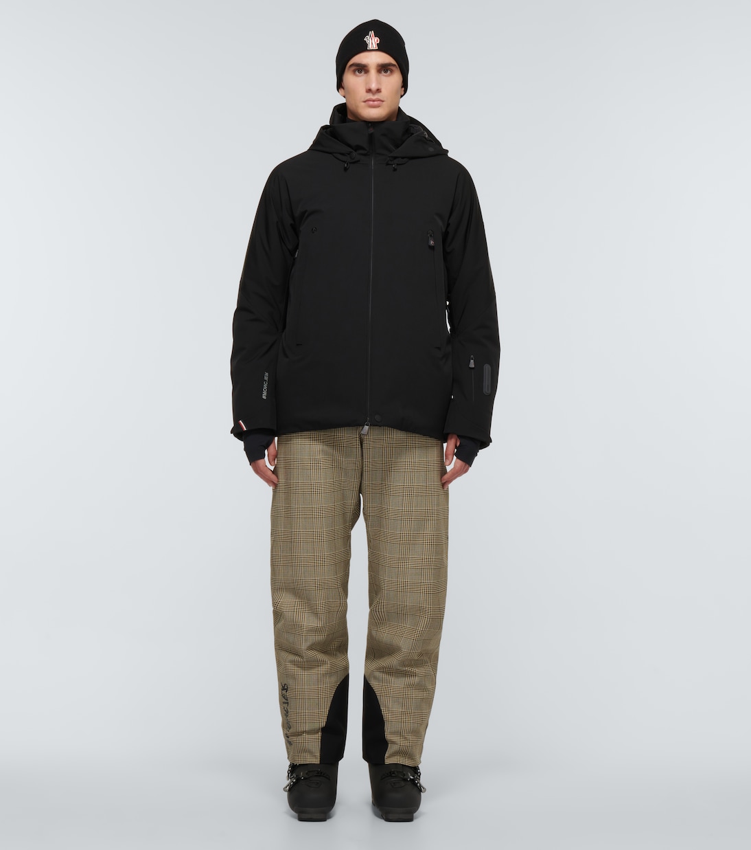 Checked technical-blend pants | Moncler Grenoble