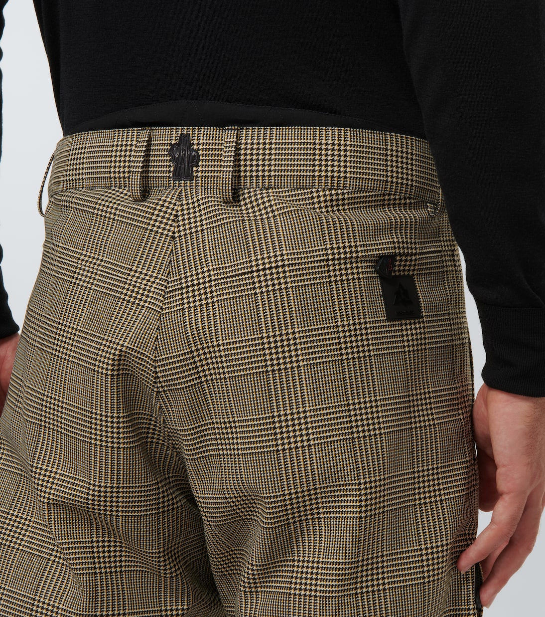 Checked technical-blend pants | Moncler Grenoble