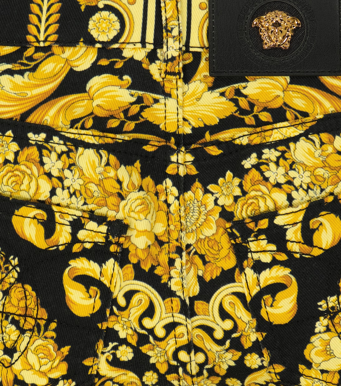 Barocco cotton-blend jeans | Versace Kids
