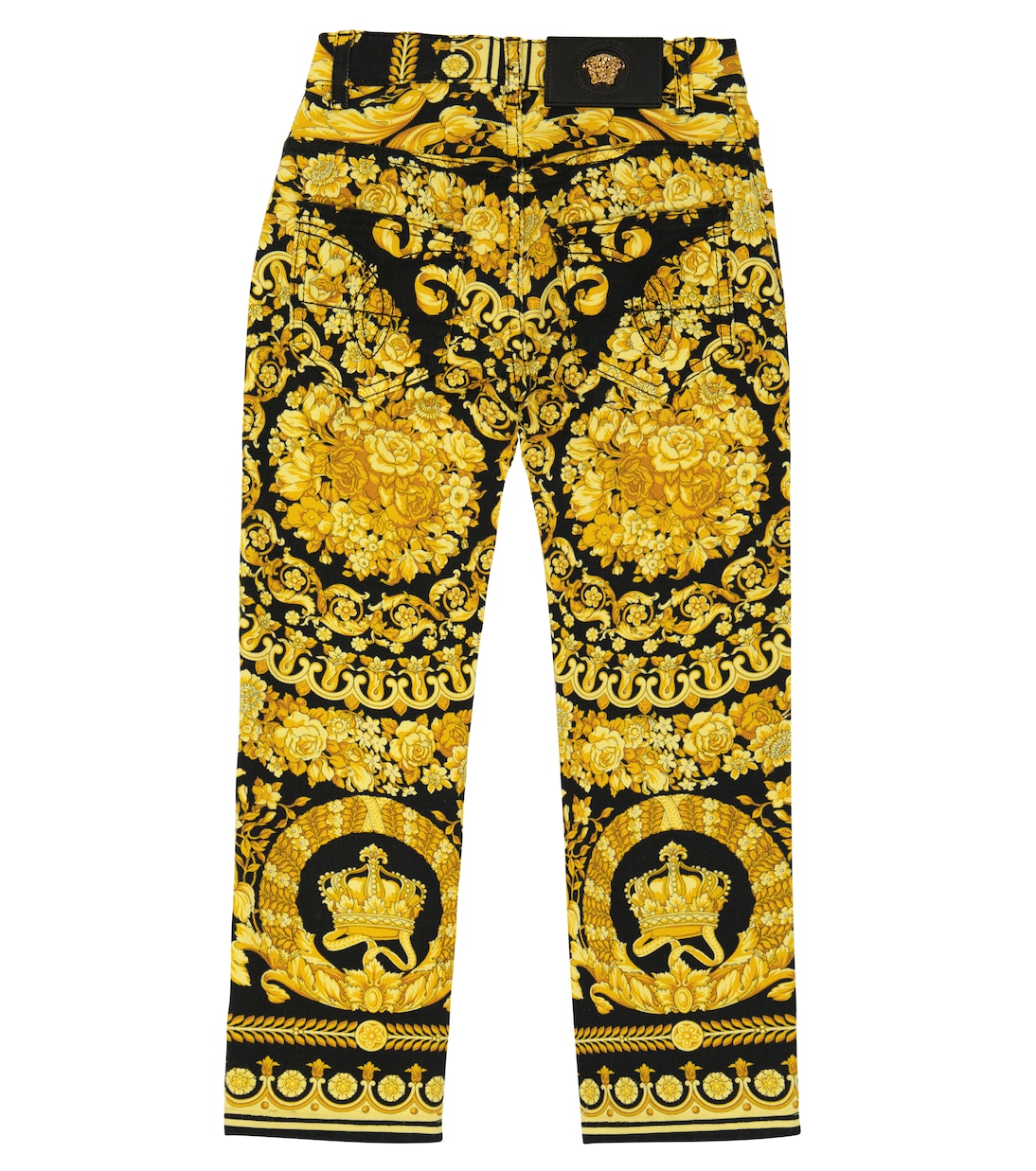 Barocco cotton-blend jeans | Versace Kids
