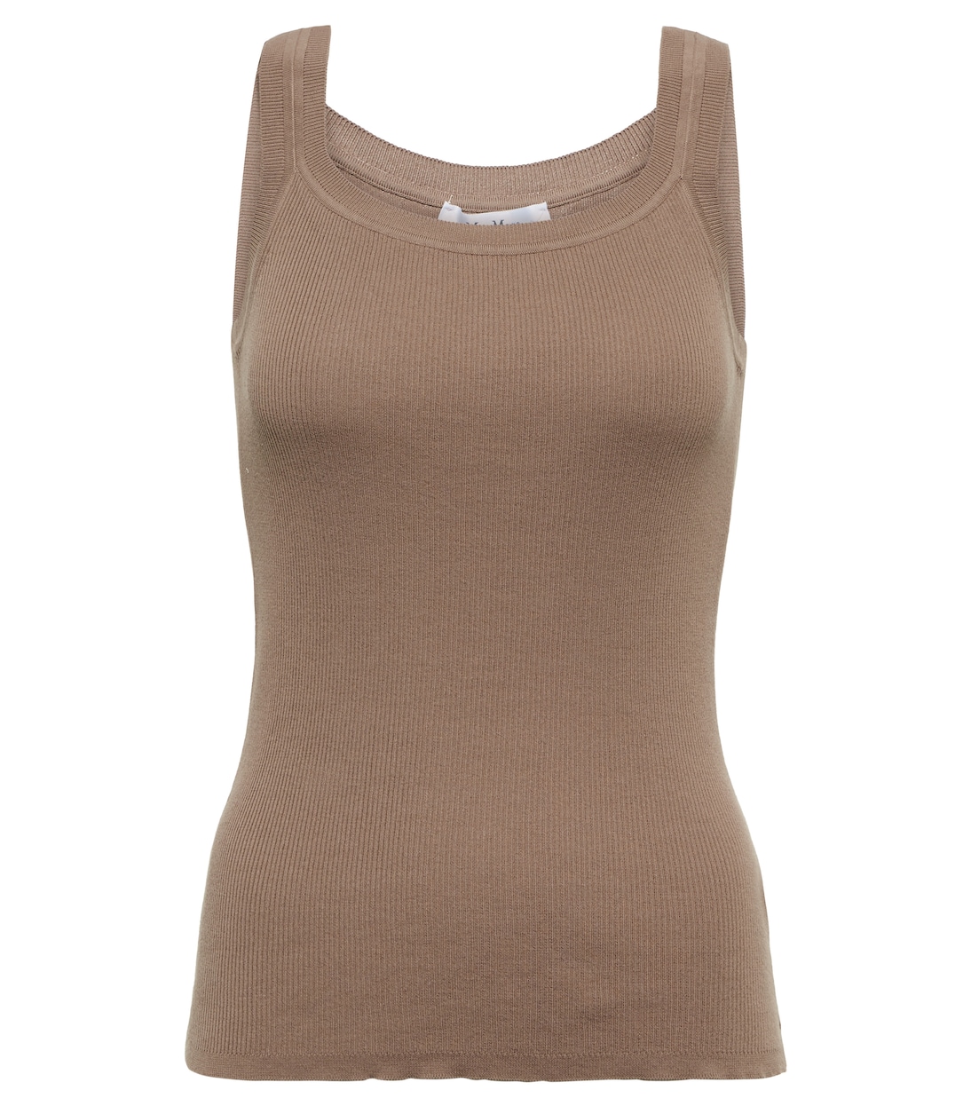 Cento ribbed-knit cotton tank top | Max Mara