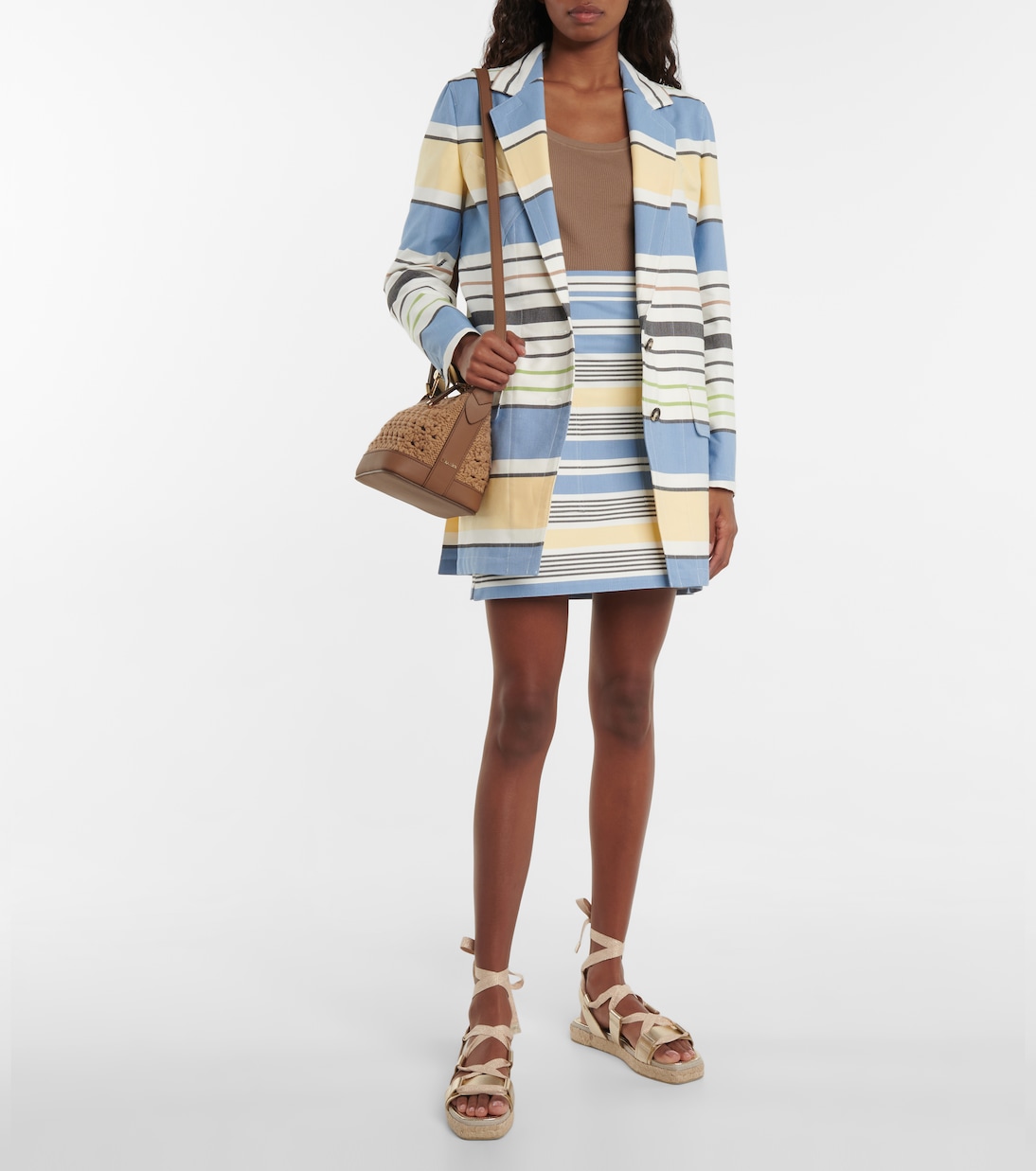 Cento ribbed-knit cotton tank top | Max Mara