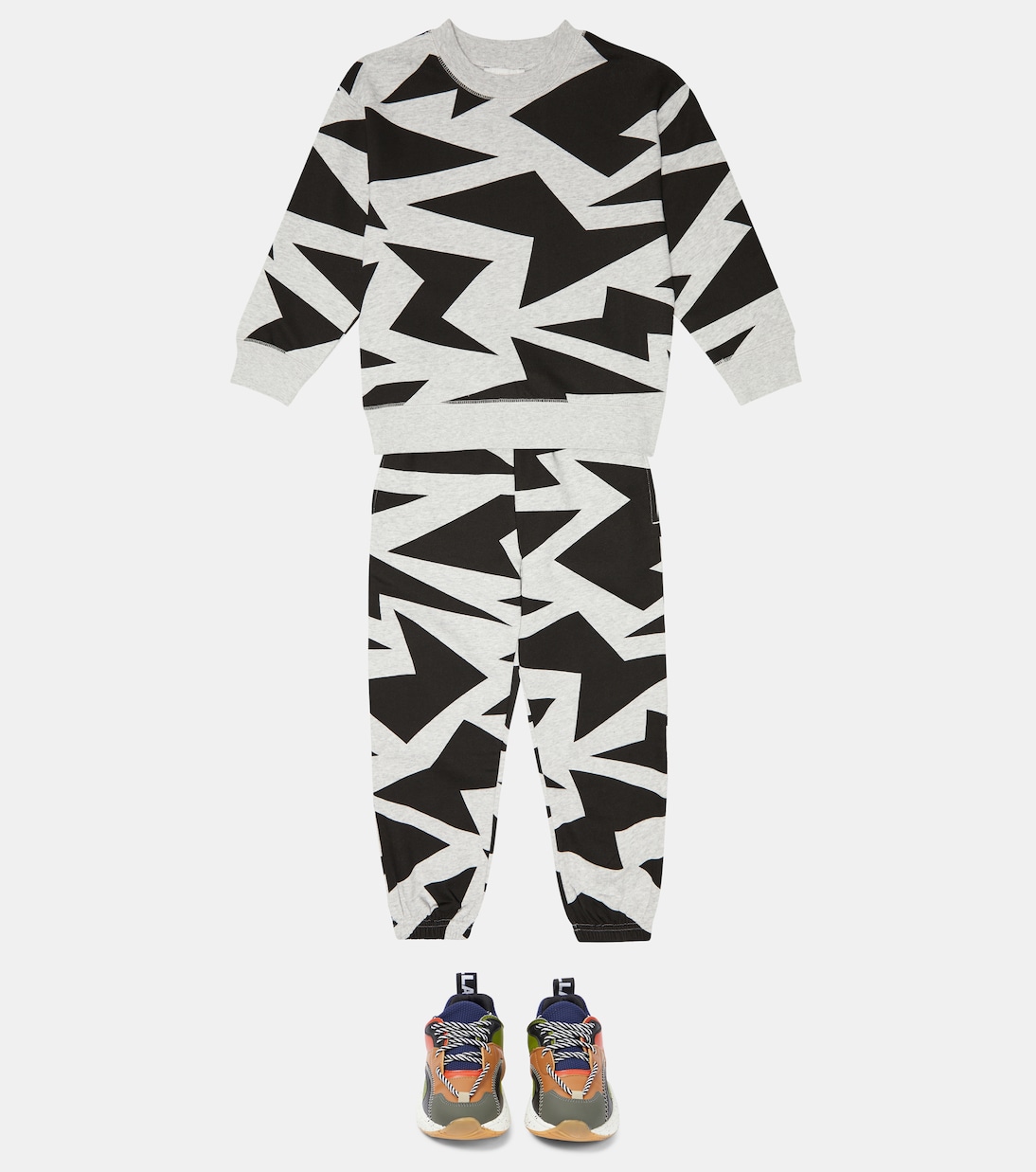 Printed sweatshirt and sweatpants set | Stella McCartney Kids