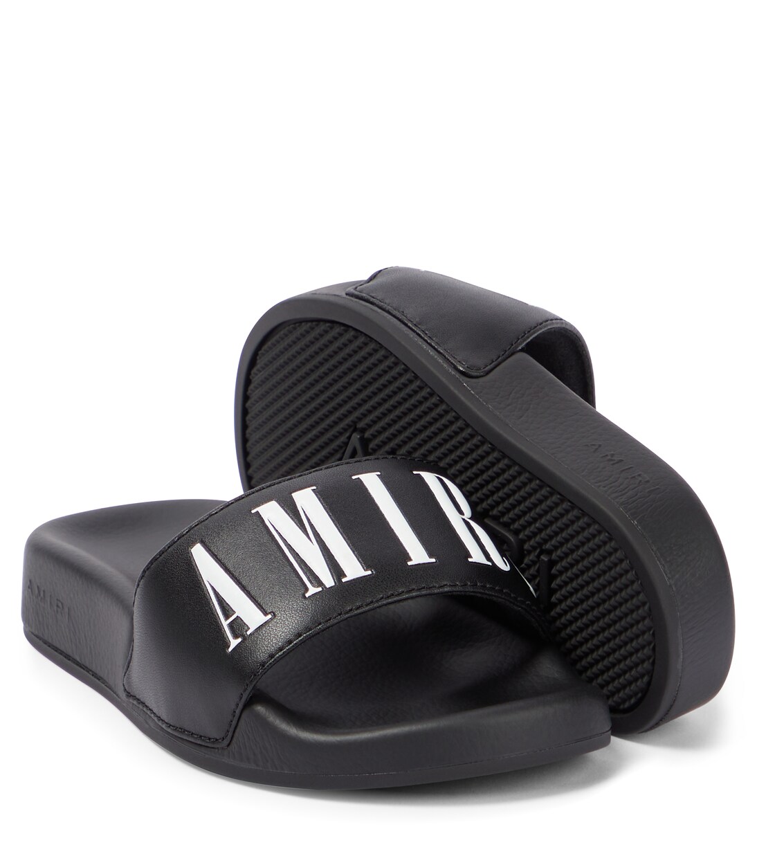 Mules en cuir à logo | Amiri Kids