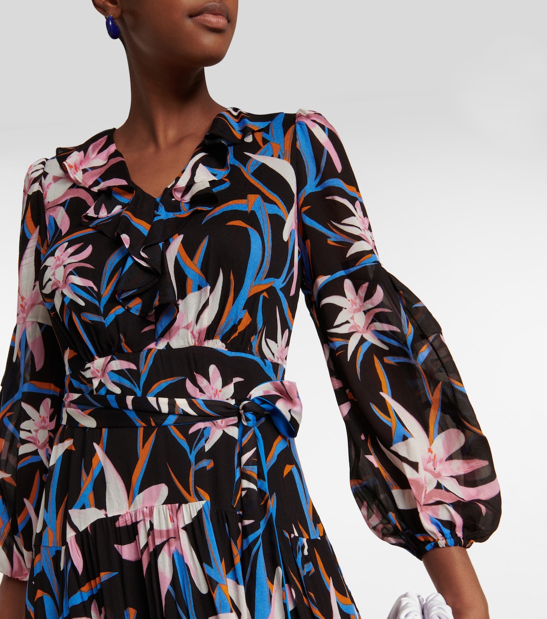 Midikleid Jaxson aus Crêpe | Diane von Furstenberg