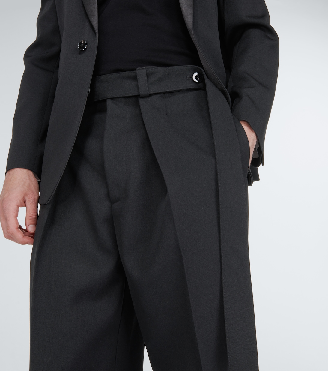 Mid-rise wide-leg wool pants | Jil Sander