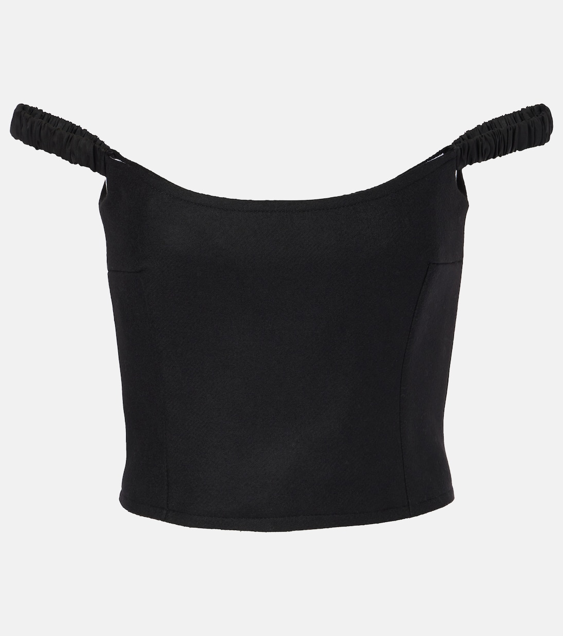 Audra off-shoulder wool-blend top | Khaite