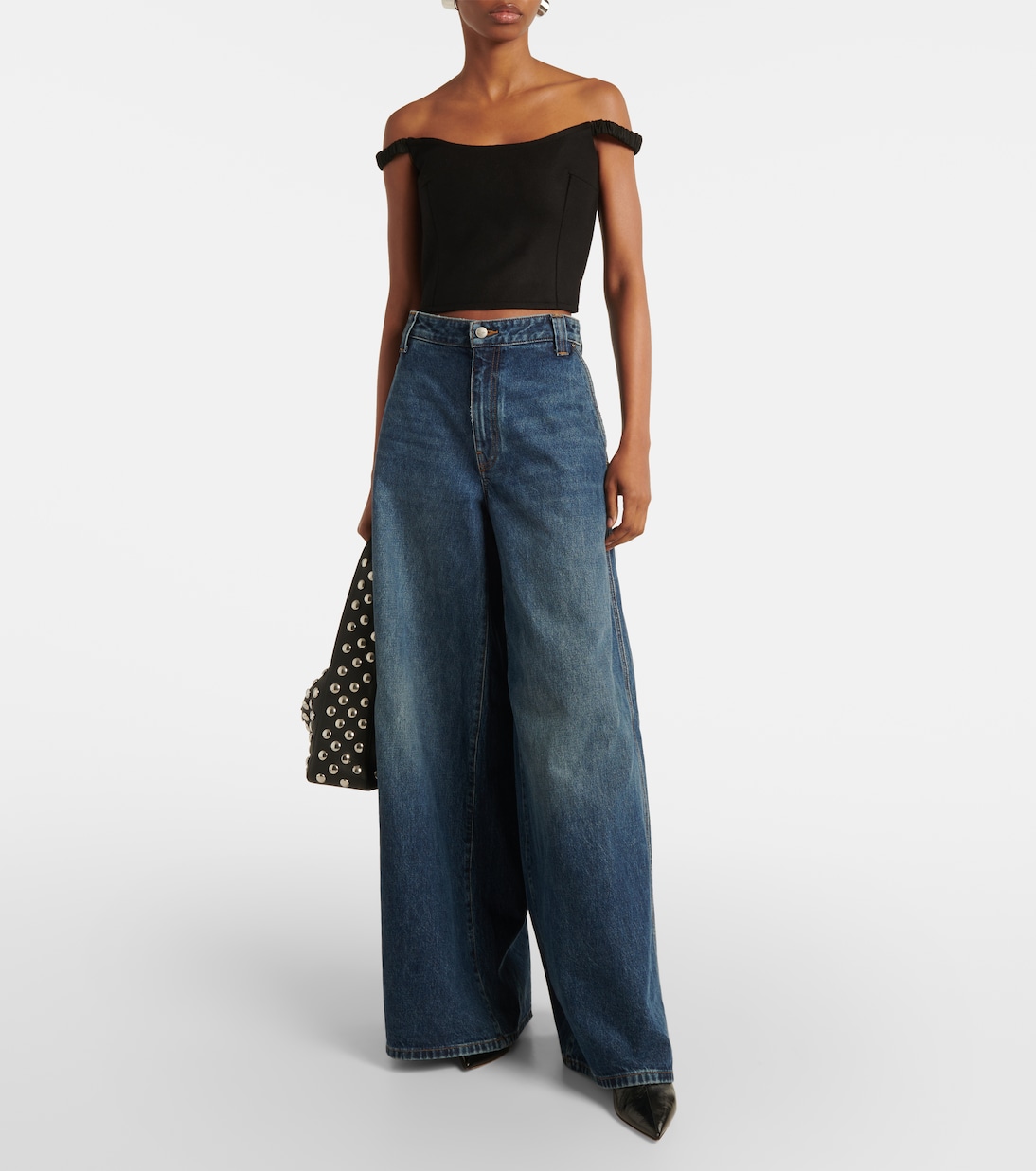 Audra off-shoulder wool-blend top | Khaite