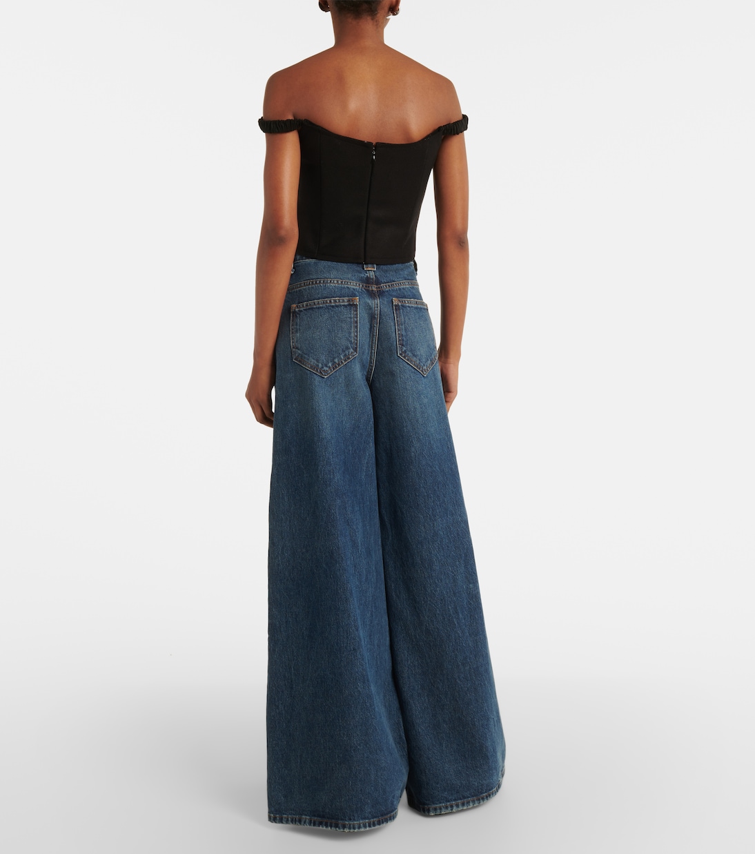 Audra off-shoulder wool-blend top | Khaite