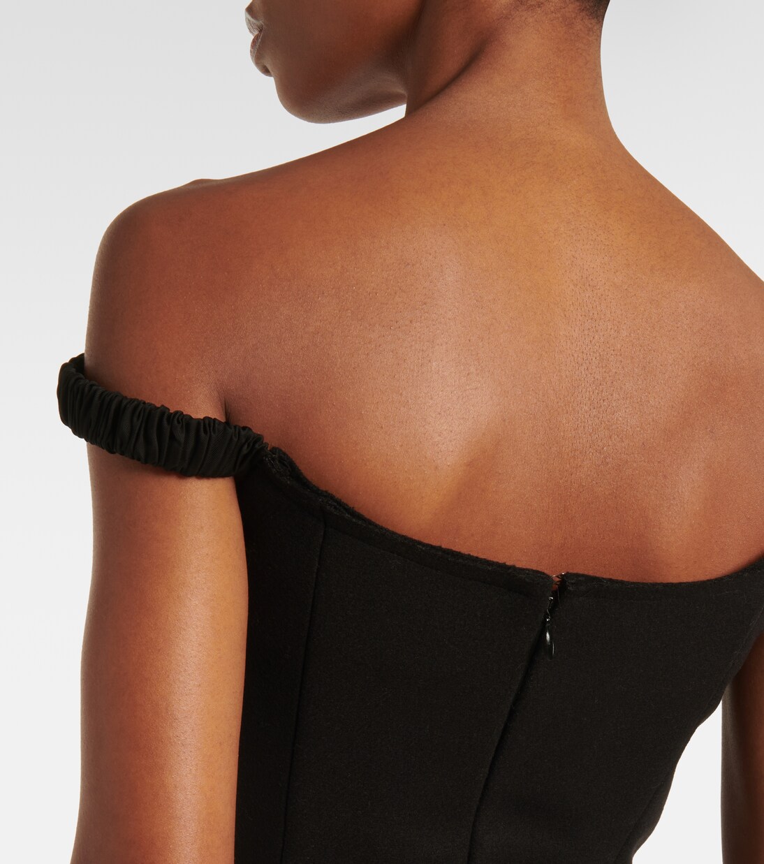 Audra off-shoulder wool-blend top | Khaite