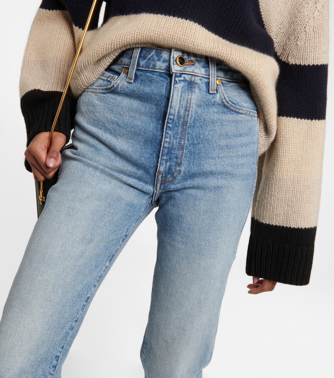 Jeans regular Danielle a vita alta | Khaite