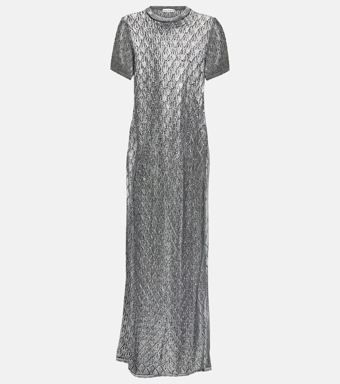 Metallic knit maxi dress | Rabanne