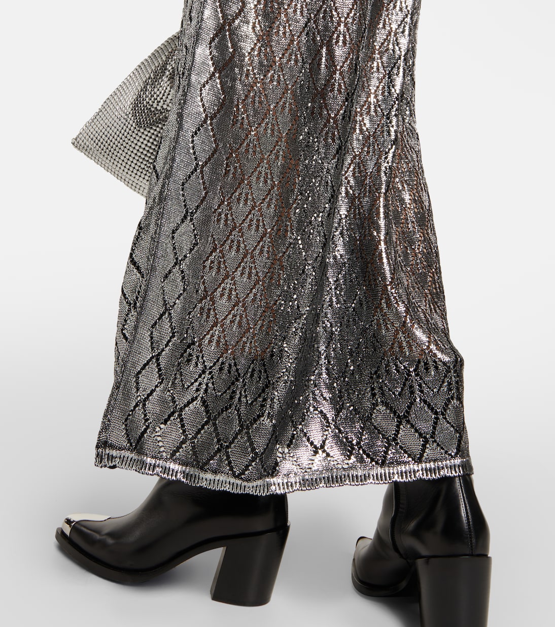 Metallic knit maxi dress | Rabanne