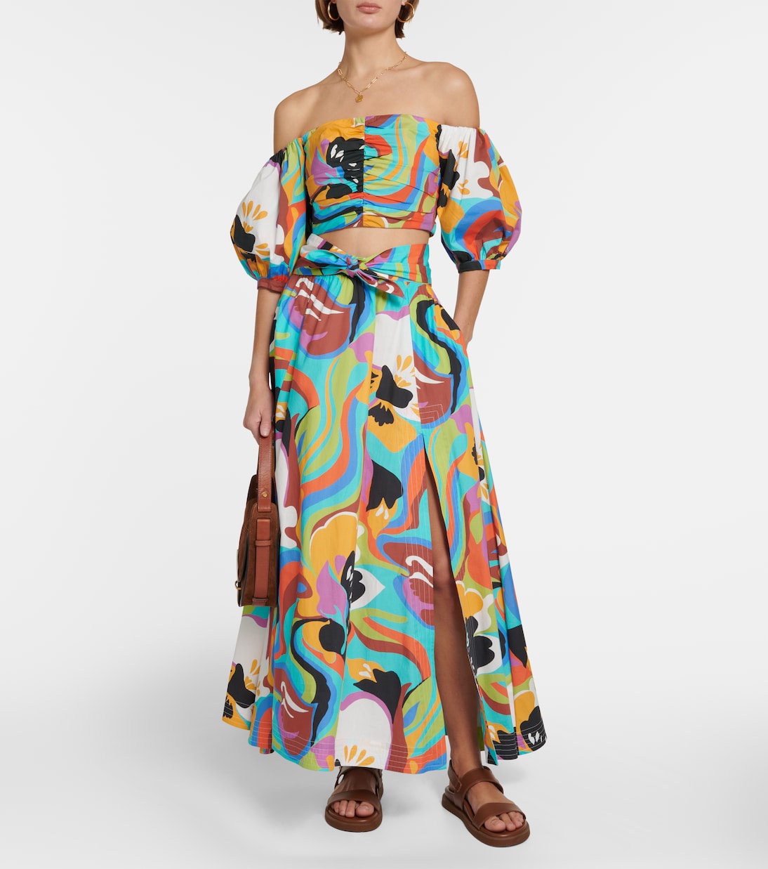 Top cropped con scollo bardot | Etro