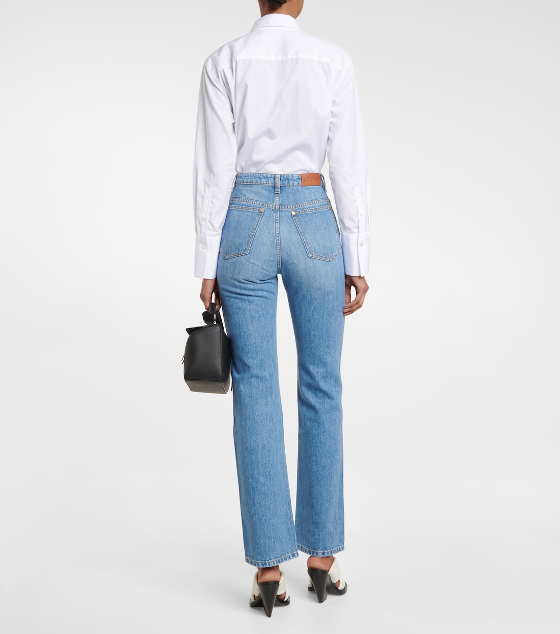 Jeans rectos Fulham de tiro alto | Joseph