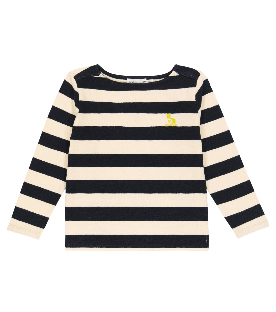 T-shirt Baudelaire in cotone a righe | Bonpoint