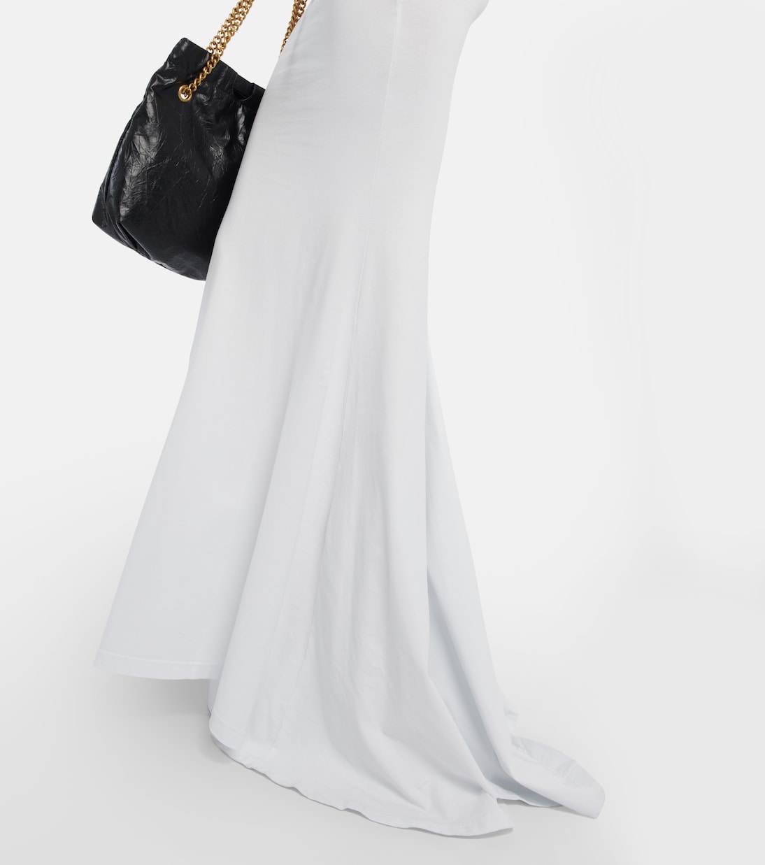 Vestido Maxi de Algodón Mezclado Balenciaga para Jóvenes Modernos