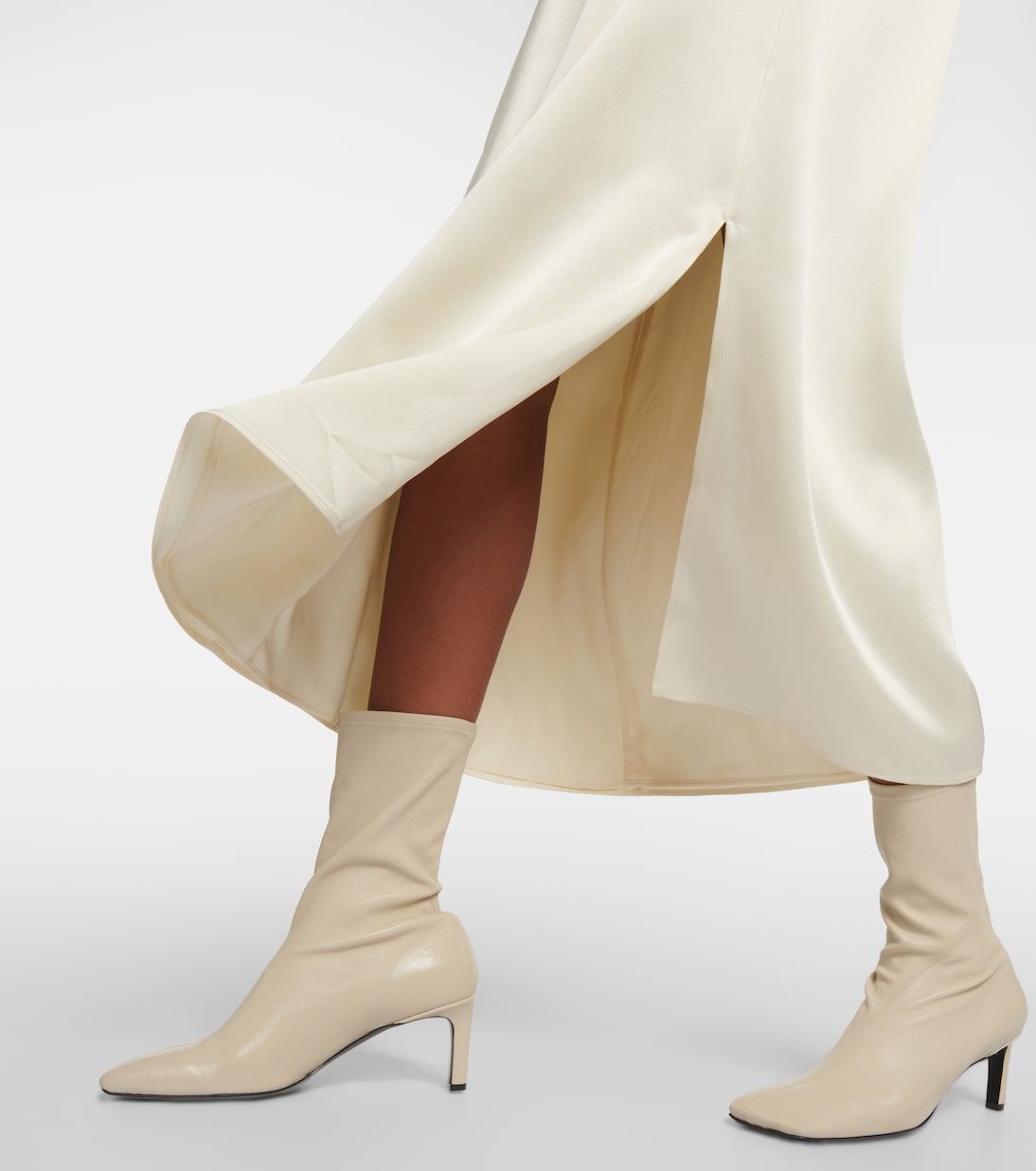 Robe midi en satin | Jil Sander