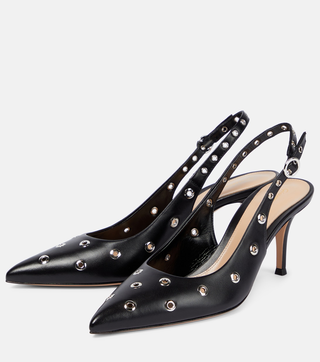 Verzierte Slingback-Pumps Lydia aus Leder | Gianvito Rossi