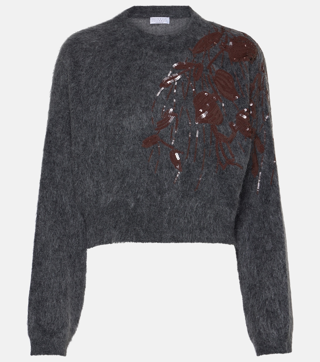 Mohair, wool and cashmere-blend sweater  | Brunello Cucinelli