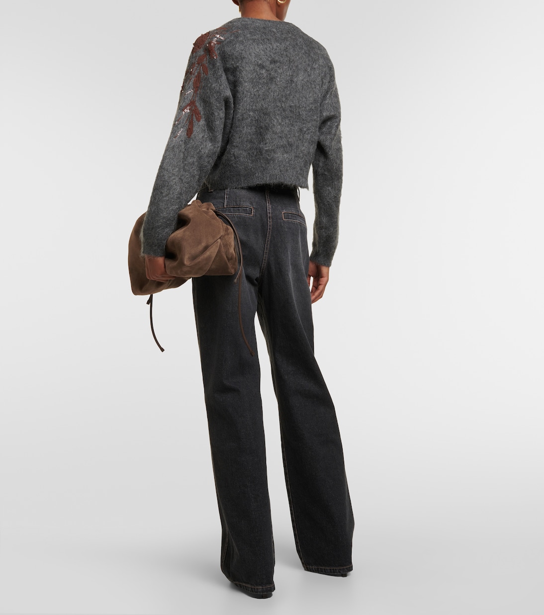 Mohair, wool and cashmere-blend sweater  | Brunello Cucinelli