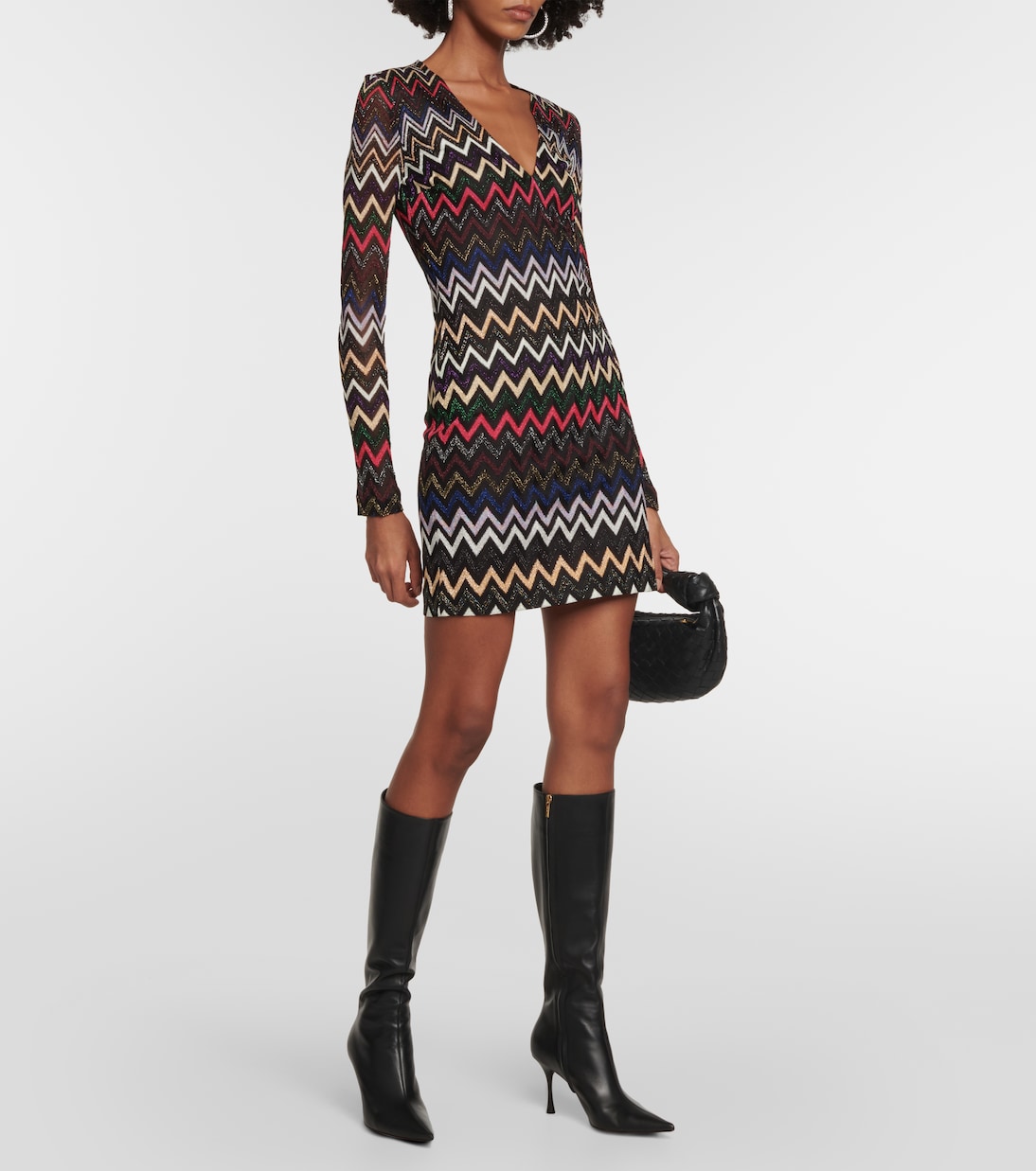 Zig-zag lamé minidress | Missoni