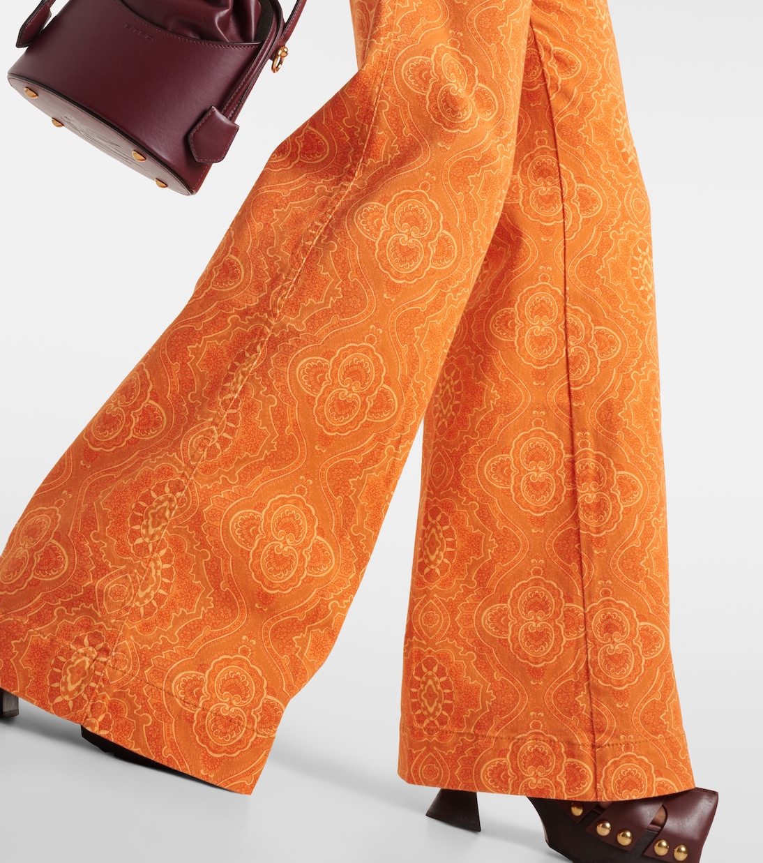 Jeans flared a vita alta con stampa | Etro