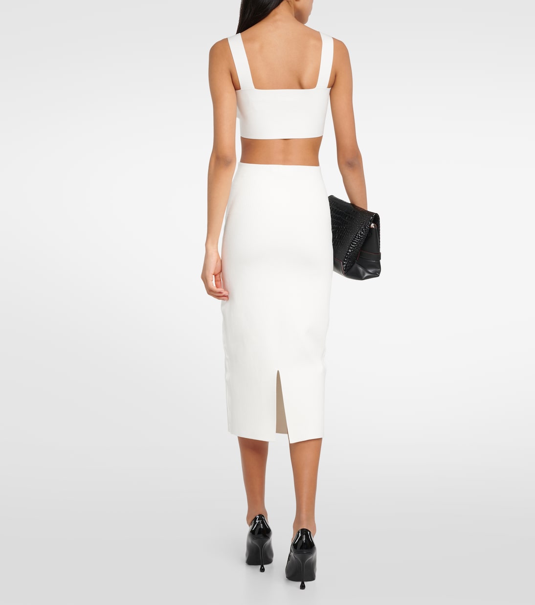 Top cropped con scollo quadrato | Victoria Beckham