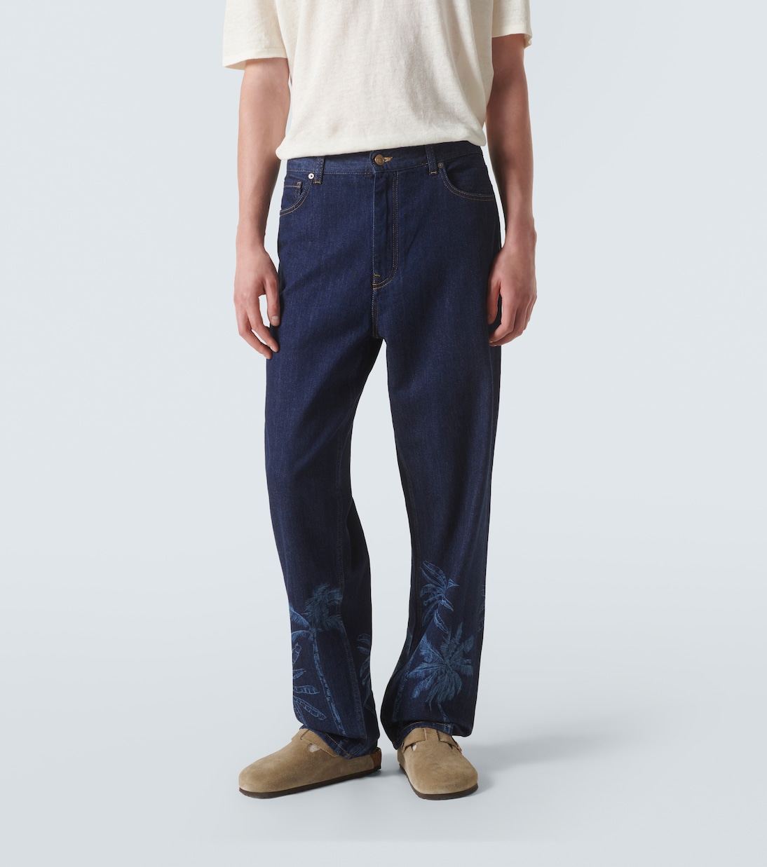 Jeans rectos Jungle estampados | Alanui