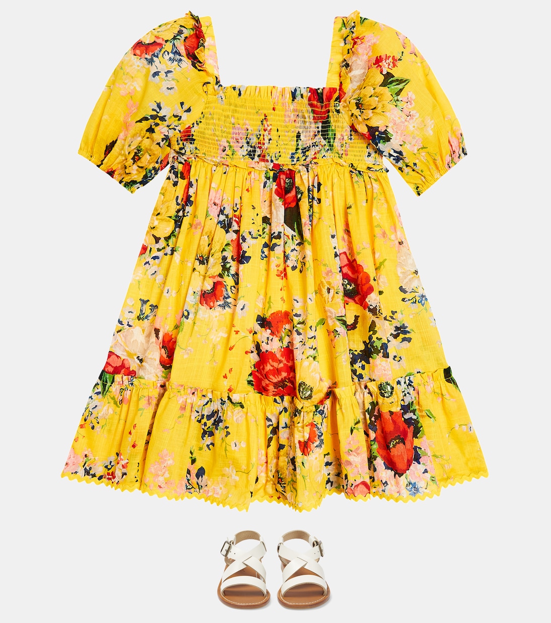 Robe Alight en coton à fleurs | Zimmermann Kids