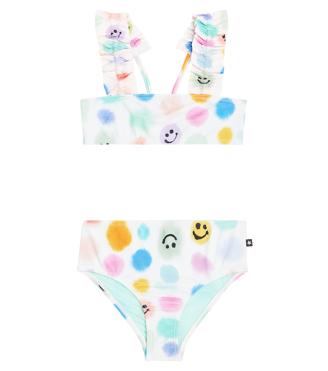 Polka-dot ruffled bikini | Molo