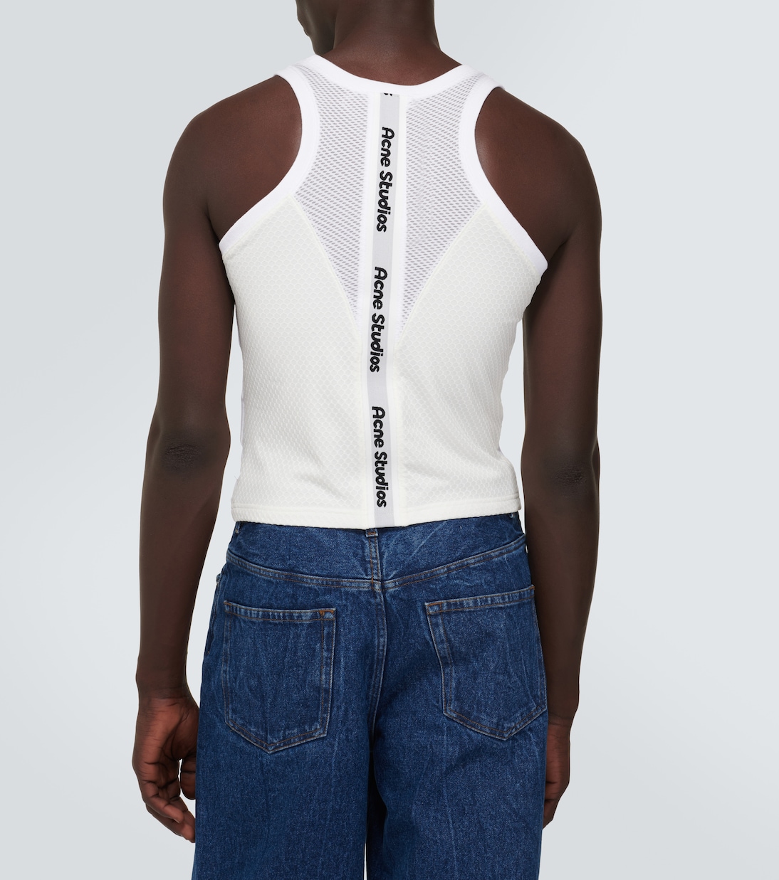 Tank top in jersey con logo | Acne Studios