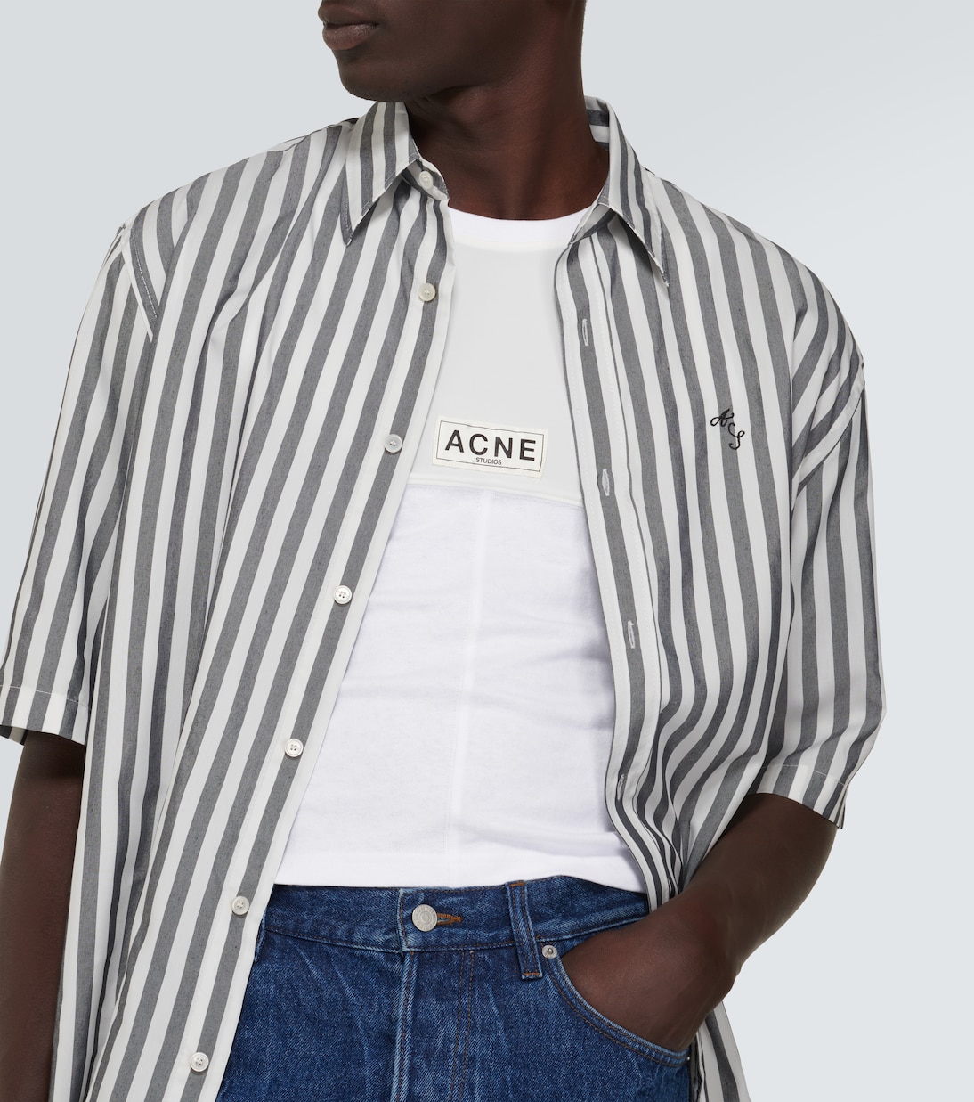 Tank top in jersey con logo | Acne Studios