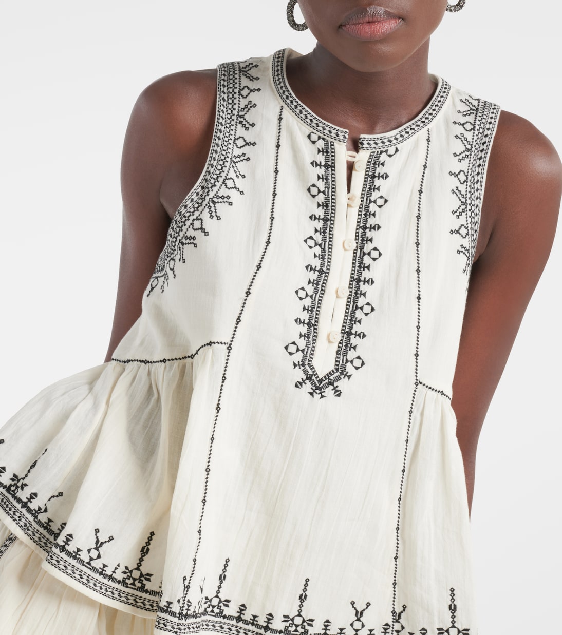 Besticktes Top Pagos aus Baumwolle | Marant Etoile