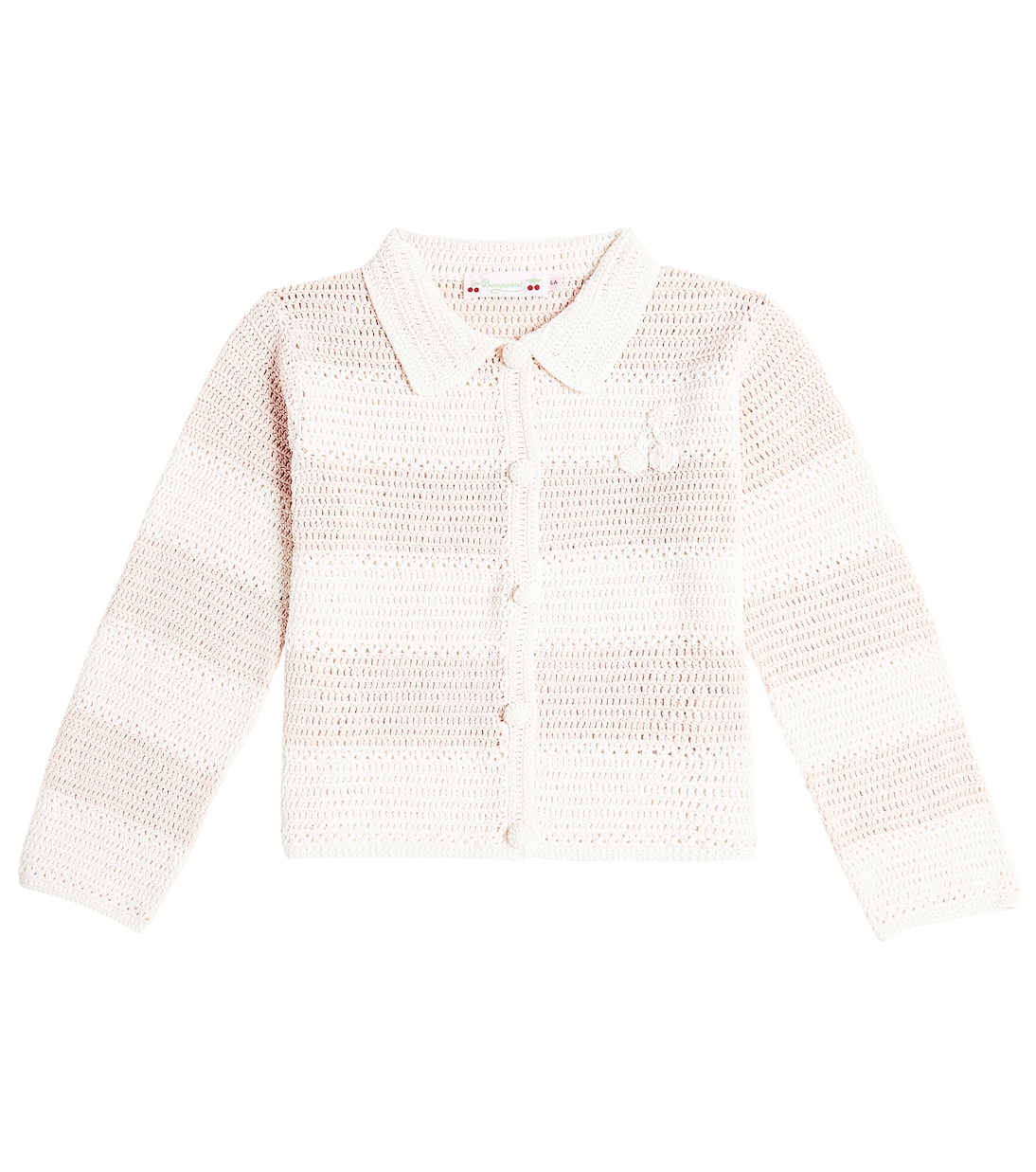Cardigan Faro rayé en coton | Bonpoint