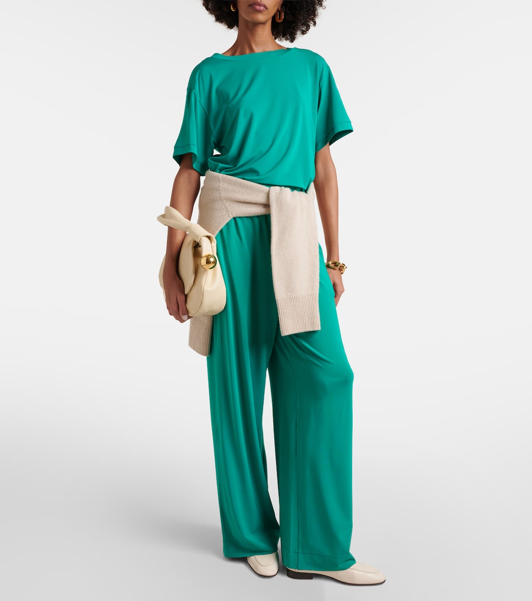 Pantalon ample Ring en crêpe | Max Mara