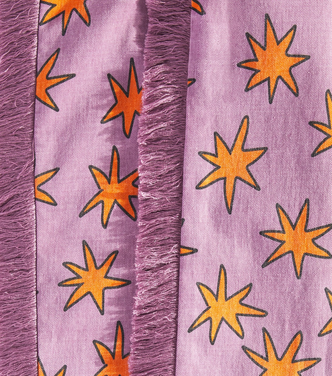 Bright Stars printed fringed jeans | Stella McCartney Kids