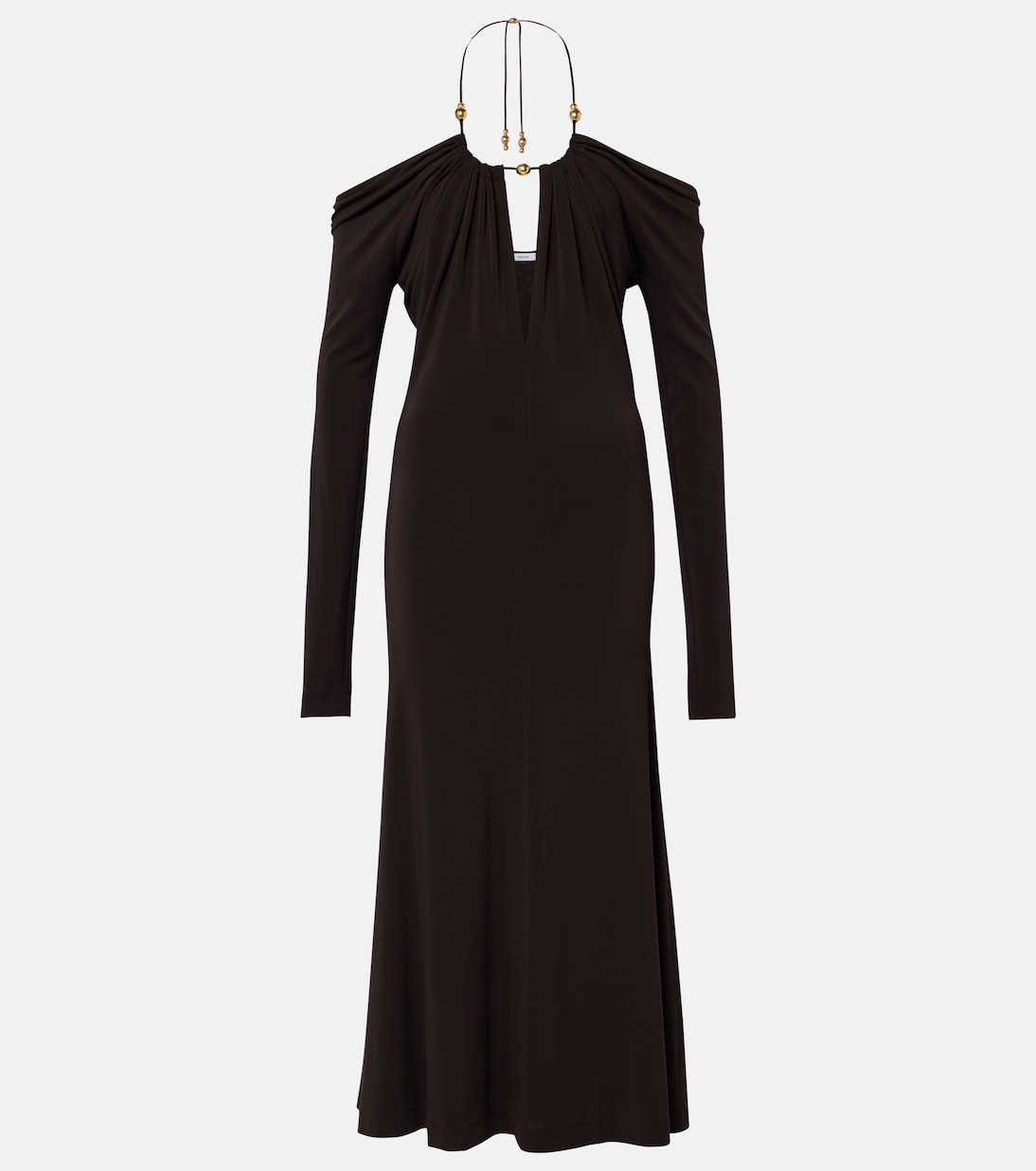 Abito midi con scollo bardot | Ferragamo