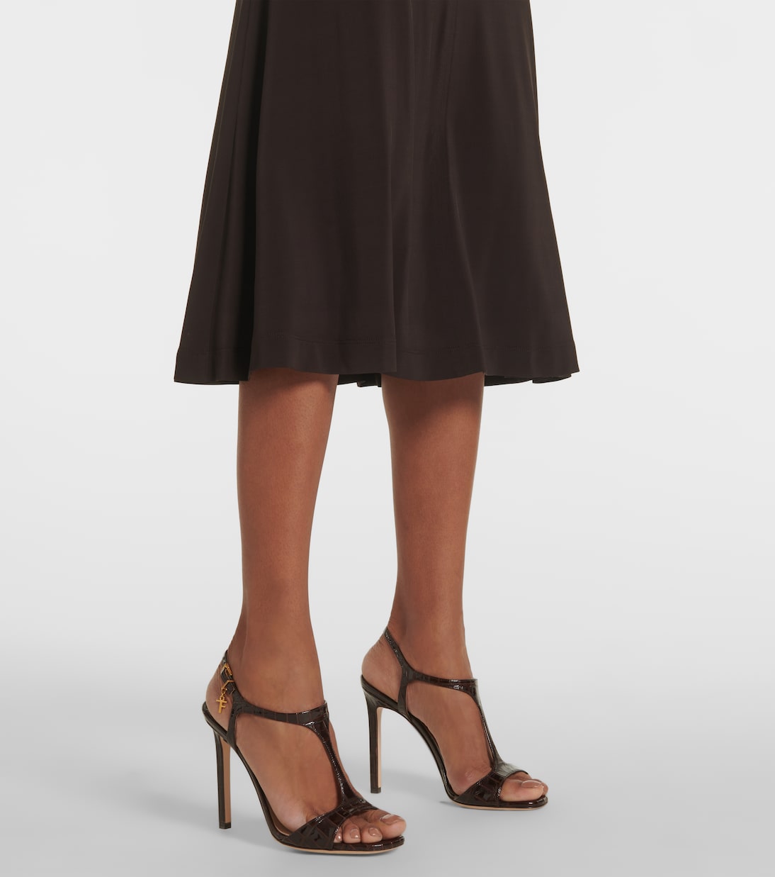Abito midi con scollo bardot | Ferragamo