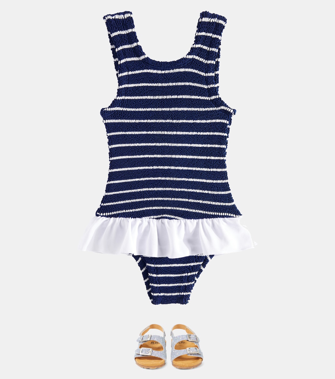 Baby - Costume intero Denise a righe | Hunza G Kids