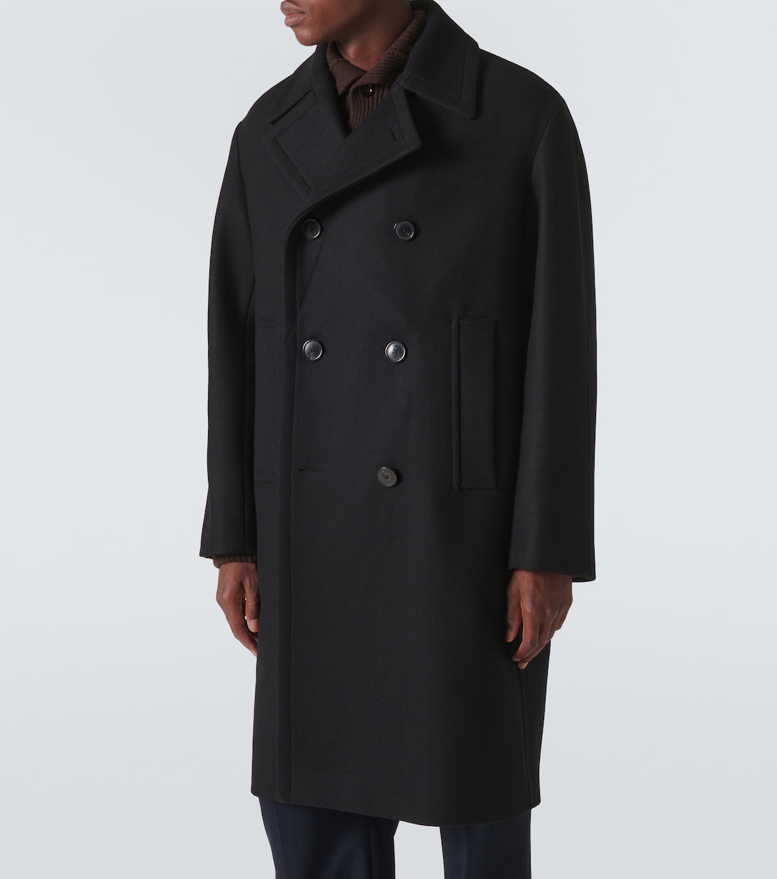 Double-breasted wool-blend coat | Dries Van Noten