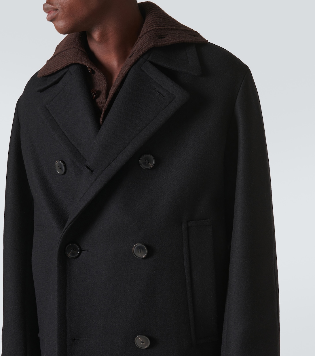 Double-breasted wool-blend coat | Dries Van Noten
